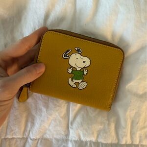 Coach Snoopy Brown and Tan Wallet